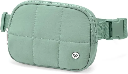 Miniatura 127 de WESTBRONCO Riñoneras para mujeres y hombres, bolsa para cinturón con bolsillos con cremallera, riñoneras modernas, bolsas cruzadas ligeras de 1