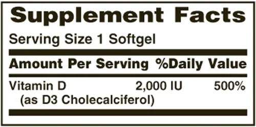 Miniatura 2 de Nature's Bounty, D 2000 Iu Softgels, 150