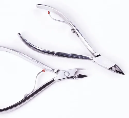 Miniatura 3 de Professional Mundial 722-PR - Alicate de cutículas con mandíbula completa de acero inoxidable y mango corto
