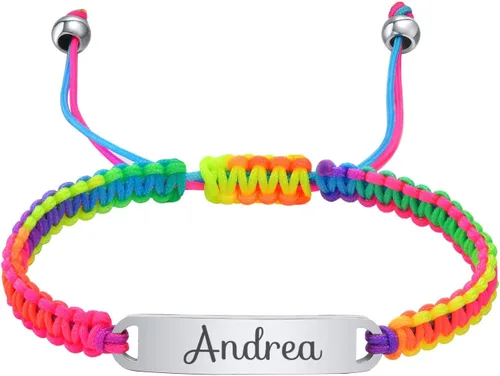 Miniatura 68 de Pulsera de barra para bebé: chapado en oro de 18 quilates, pulsera con placa de identificación personalizada para niños pequeños de mamá, nombre
