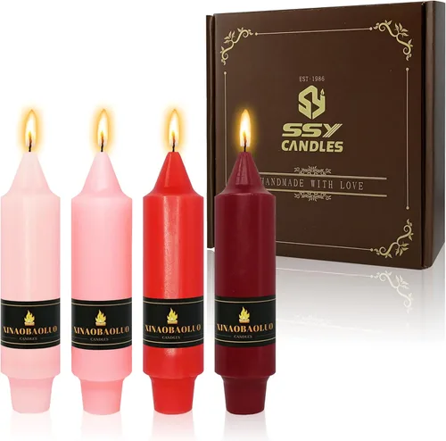 Miniatura 11 de Candelabros cortos de 5 pulgadas con velas cónicas verde oscuro, 4 piezas para cena, hogar, boda, fiesta, decoración