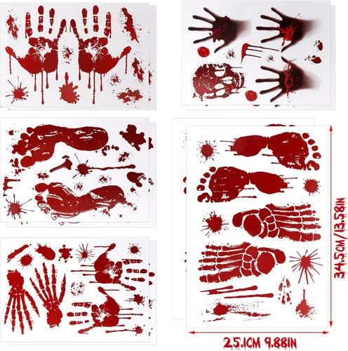 Miniatura 8 de DC-BEAUTIFUL Juego de 318 calcomanías de Navidad con temática de copos de nieve, calcomanías blancas para ventana, calcomanías de fiesta de copos