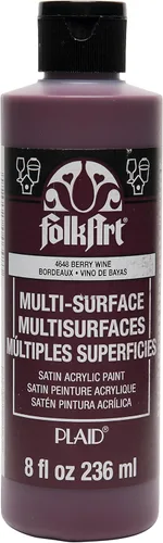 FolkArt Pintura multisuperficie (8 onzas), vino de bayas