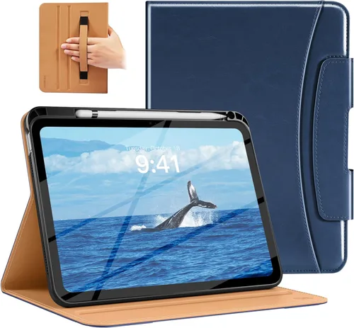 Miniatura 15 de MoKo Funda para iPad A16 de 11 pulgadas, funda para iPad de 11ª/10ª generación (2025/2022) con soporte para lápices y bolsillo, funda con soporte