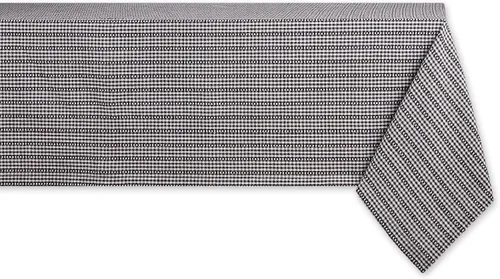 Miniatura 10 de DII Farmhouse Gingham, colección de mesa a cuadros, camino de mesa, 14x72, negro