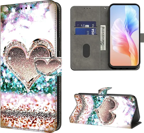 Miniatura 11 de Funda para Samsung Galaxy S23, cartera Flip Folio lindo 3D pintado de dibujos animados PU Funda de cuero PU para niñas mujeres ranuras para tarjetas
