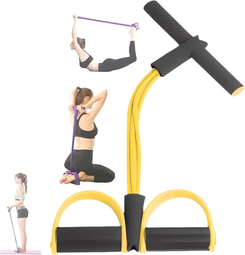 Miniatura 8 de 21 Bandas de Resistencia para Fitness - 4 Tubo Pedal Tirador de Tobillo - 2023 Nuevo Juego de Bandas Elásticas para Sentadillas y Estiramiento