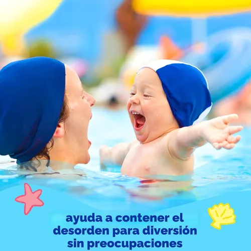 Miniatura 4 de Pañales de natación Pampers - Splashers - Tamaño 5+, 17 unidades, pantalones de natación desechables para bebé sin huecos