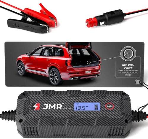 Cargador de batería JMR para Volvo XC90 XC60 V60 S90 S60 V90 S80 XC70 XC40 C70 V70 V50 S40 C30 Todos los modelos cargador de goteo acondicionador