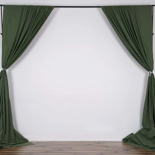 Miniatura 26 de Efavormart - Paquete de 2 cortinas de fondo ignífugo de amatista violeta de 10 x 10 pies, resistentes y sin arrugas, para eventos teatrales y galas