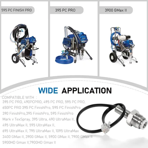 Miniatura 2 de 243222 Transductor de presión de rociador sin aire adecuado para pulverizadores de pintura sin aire Graco 190ES 390 395 490 495 595 695 795 1095