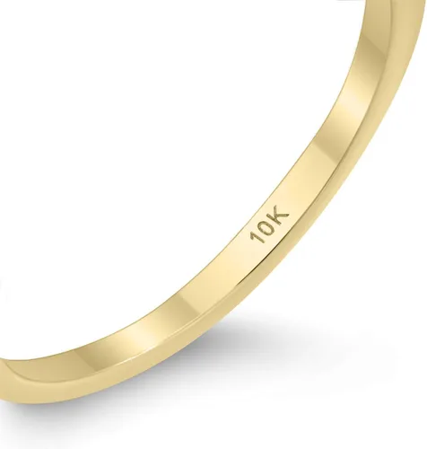 Miniatura 4 de Anillo torcido de diamantes naturales de dos piedras TW de 1 quilate en oro amarillo de 10 quilates