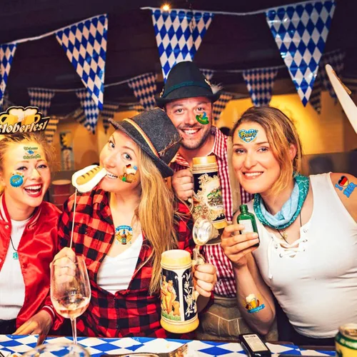 Miniatura 7 de HOWAF Oktoberfest - 96 tatuajes temporales, calcomanías de tatuaje de festival de cerveza alemana, tatuajes falsos de bandera de Baviera