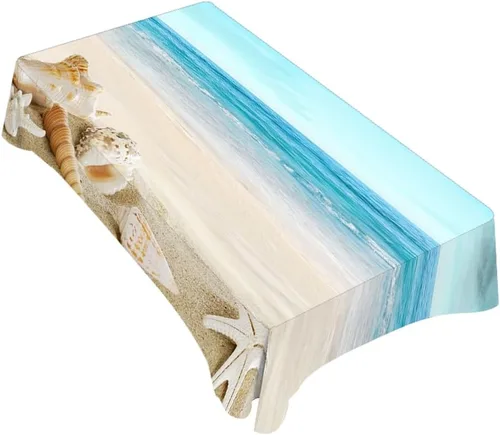 Miniatura 14 de TKS MITLAN Mantel rectangular de béisbol de 52 x 70 pulgadas, costuras de bola de encaje rojo, diseño artístico, decoración de cocina para el hogar