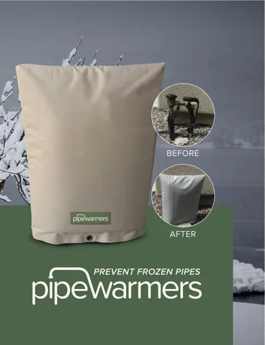 Miniatura 7 de La cubierta aislante original para tuberías de invierno (5˚F) - Algodón de doble pared (con revestimiento UV) aislado para protección contra