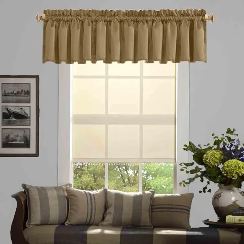 Miniatura 72 de Cortinas de cocina negras Ladity - 2 paneles de cortinas cortas opacas, 36 pulgadas, privacidad, niveles de café, cortinas de granja para ventana