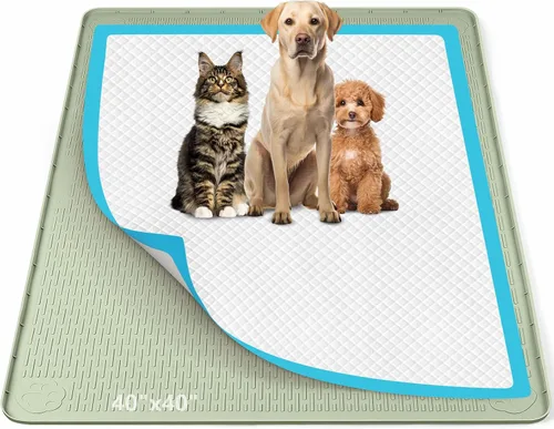 Miniatura 43 de Soporte para orina para perros, 51 x 25.6 pulgadas, de silicona, a prueba de fugas, borde alto, antiderrames, para cachorros, gatos, conejos