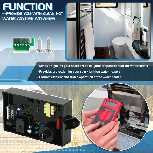 Miniatura 3 de Placa de Circuito de Control PC Compatible con Calentador de Agua para RV Atwood 91367, 93253, 93257, 93307, 91420, 91504, 93865, 91349, G6A-XE