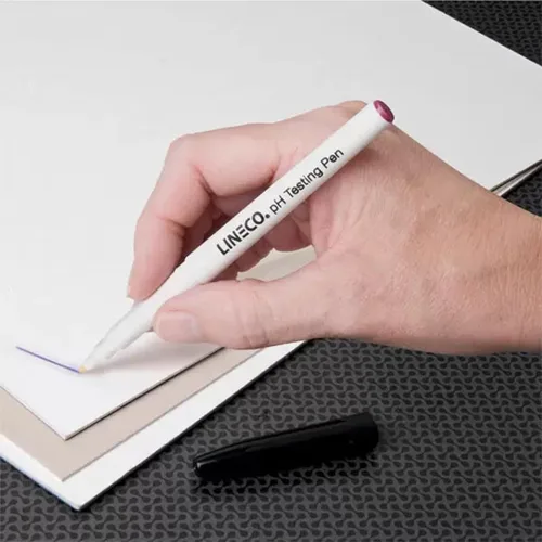 Miniatura 2 de Lineco Pluma de prueba de pH para productos de papel o cartón.