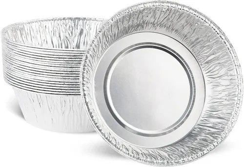 Miniatura 16 de PLASTICPRO - Sartén redonda de aluminio desechable de 7 pulgadas, apta para congelador y horno - Para hornear, cocinar, almacenamiento, asar