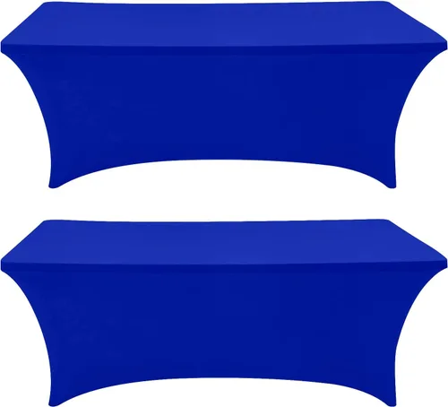 Miniatura 31 de Eurmax USA - Manteles rectangulares ajustables de elastano de 4 pies, mantel elástico para bodas, eventos o para decorar la mesa del patio