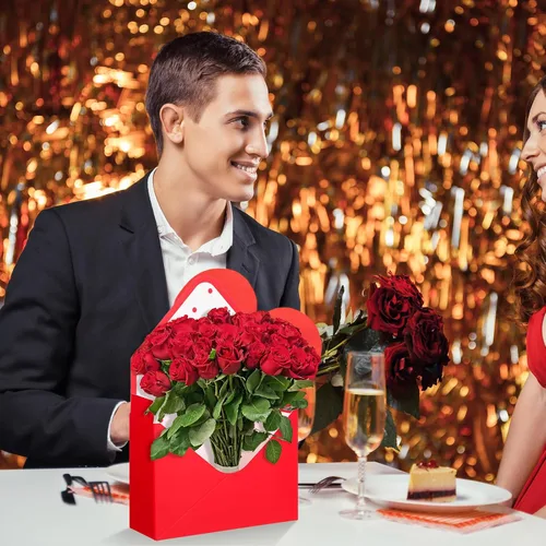 Miniatura 6 de TaoBary 16 cajas de sobres para ramo de floristería del día de la madre con bloques de espuma floral, cajas de regalo de papel, embalaje de flores