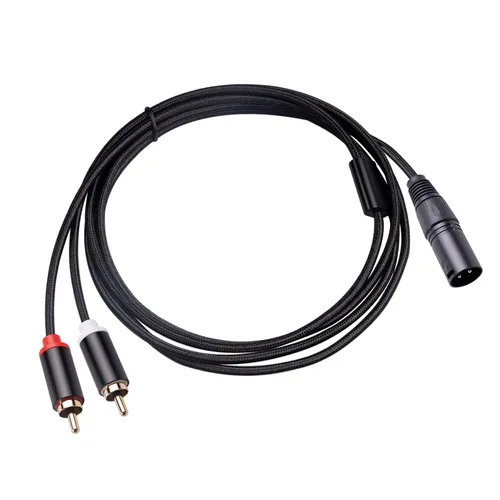 Miniatura 9 de Cable de conexión doble RCA a XLR macho y divisor en Y, desequilibrado 2 RCA/Phono Plug a 1 XLR Splitter Duplicator Cable Adaptador Y