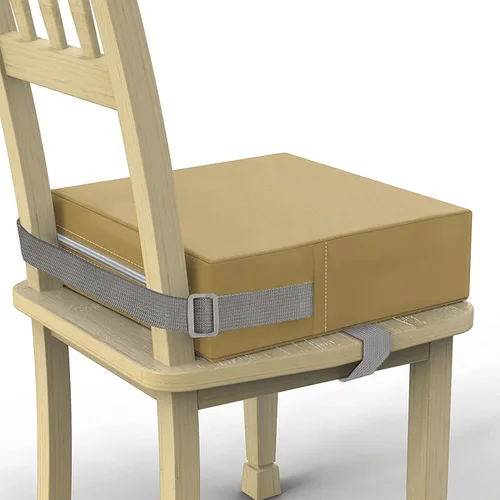 Miniatura 11 de Asiento elevador infantil para mesa de comedor, de PU lavable con dobles correas seguras, fondo antideslizante, asiento elevador para comedor