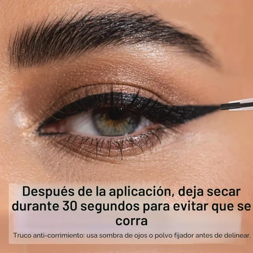 Miniatura 4 de BEPHOLAN Lápiz delineador de ojos de gel negro, impermeable, a prueba de manchas, delineador de ojos mate de larga duración, retráctil con afilador