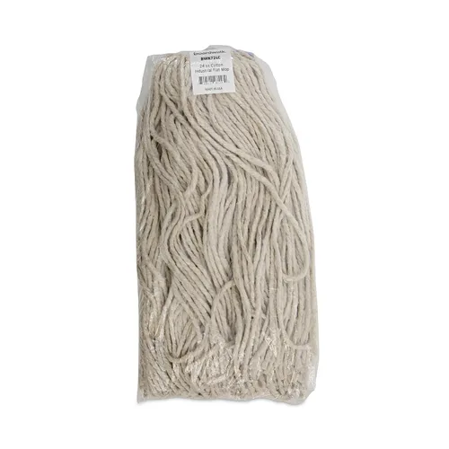 Miniatura 7 de Boardwalk BWK724CCT Cabeza de trapeador húmedo de algodón plano de corte de 24 oz. - Blanco (12/caja)