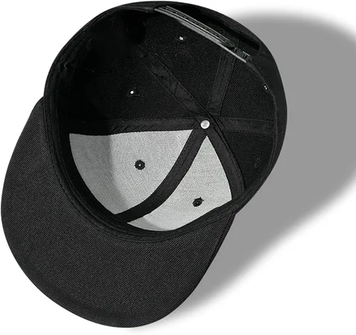 Miniatura 6 de Mens Snapback Hats Flat Bill Brim Hats for Men Baseball Cap Fitted Hats Skull Decor Skeleton Hand Rose Flower Floral Ira Pitbull