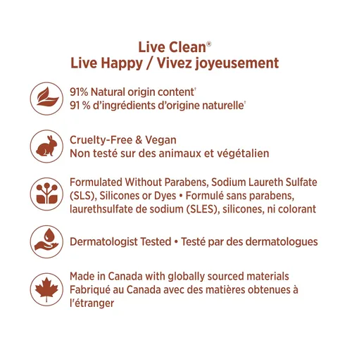 Miniatura 4 de Live Clean Champú, aceite de argán restaurador, 12 onzas