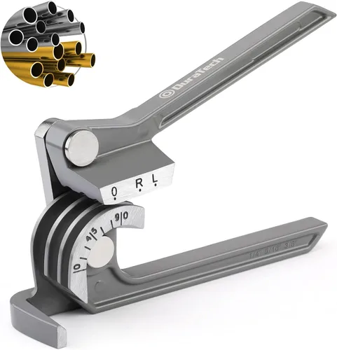 Miniatura 7 de DURATECH Dobladora de tubos de 180 grados, dobladora de tubos, dobladora de tubos 3 en 1, 1/4 ", 5/16 ", 3/8 ", para tubos de cobre, latón, aluminio