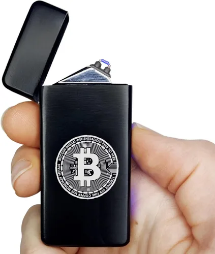 Miniatura 11 de Encendedor eléctrico de doble arco, recargable, USB, resistente al viento, de plasma, sin llama, para hombres (estilo 12 - sol/luna)