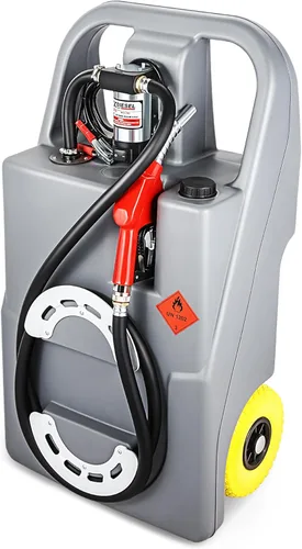 DNA MOTORING Tanque de combustible portátil Caddy 26 galones 100L 12V Unidad de transferencia diesel para coches, camiones, cortacéspedes, ATV,