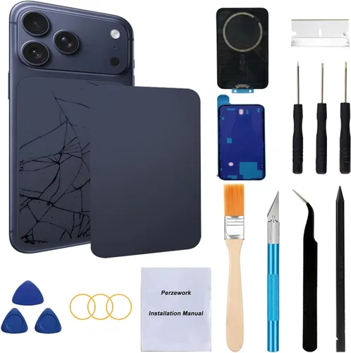 Miniatura 13 de Reemplazo de cristal trasero OEM para iPhone Xs de 5.8 pulgadas con kit de herramientas de reparación y adhesivo preinstalado (Oro)