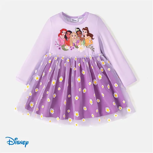 Miniatura 7 de Disney Vestido de tul de malla de manga larga para niña de 2 a 6 años
