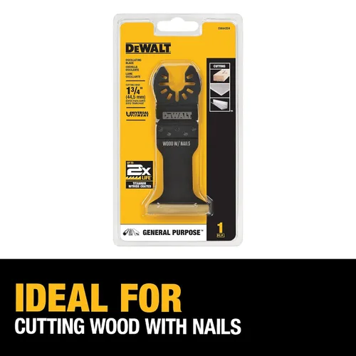 Miniatura 3 de DEWALT Hoja oscilante para herramientas de madera con clavos, ancha, revestimiento de nitruro de titanio (DWA4204), color negro (paquete de 5)