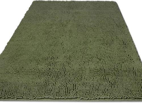Miniatura 114 de Yeaban Alfombra de pasillo de baño de 24 x 72 pulgadas, antideslizante, alfombra de baño larga de felpilla gruesa, absorbente y lavable, alfombra
