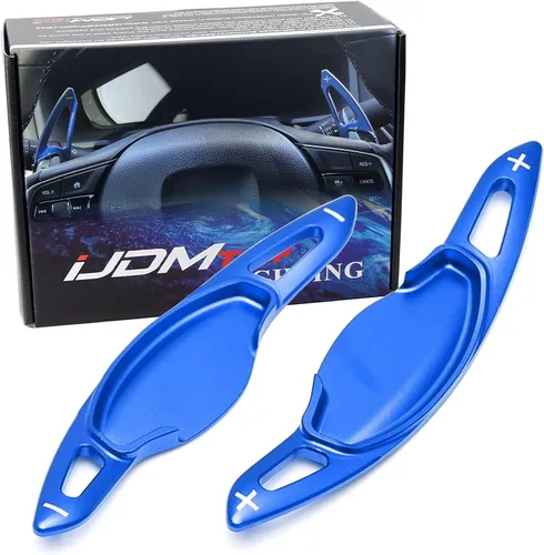 iJDMTOY JDM Style Sports - Extensión de paletas de cambio de aluminio azul más grande compatible con Honda Civic 2022 en adelante, Accord 2023+,