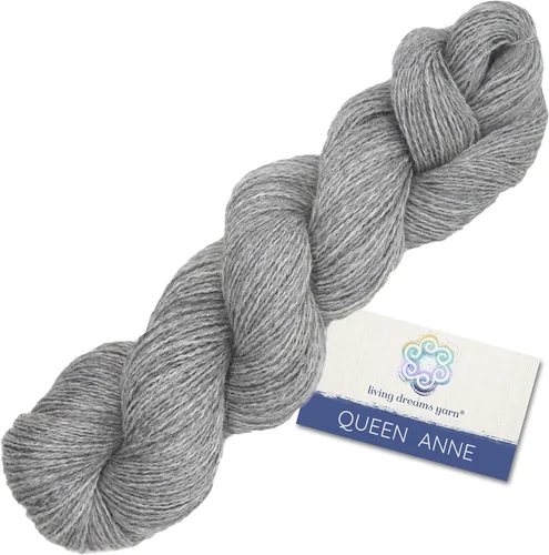 Miniatura 27 de Living Dreams Queen Anne LACE - Ovillo de lana 100% suave y lujosamente suave, color azul