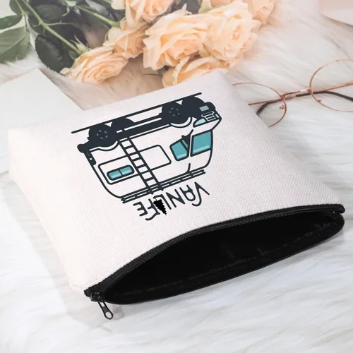 Miniatura 3 de POFULL Bolsa de cosméticos Camper Life, regalo para viajeros, amantes de la naturaleza, regalo para amantes de la caravana, regalo para entusiastas