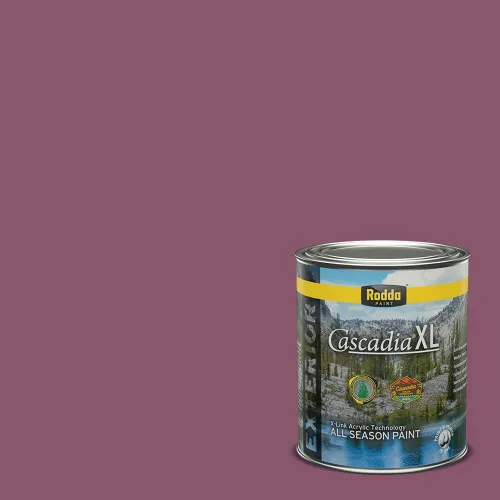 Miniatura 134 de Rodda Paint CASCADIA ZERO - Pintura plana e imprimación para interiores en uno, cuarto de galón, rosa Mullen