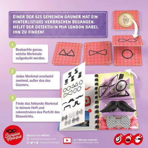 Miniatura 3 de Asmodee Le Scorpion Masque LSMD0012 Mia London Juego infantil Alemán