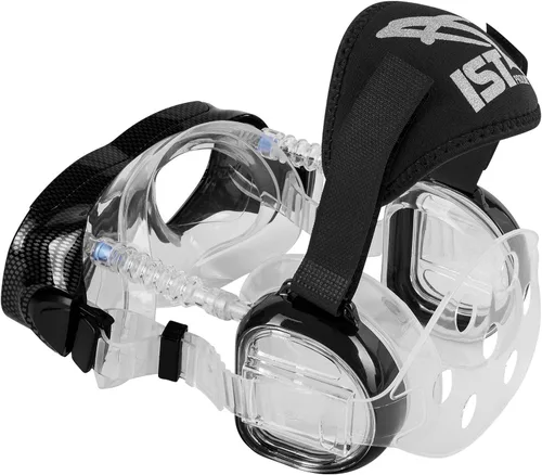 Miniatura 3 de IST Máscara de buceo ProEar con cubiertas herméticas para las orejas Negro