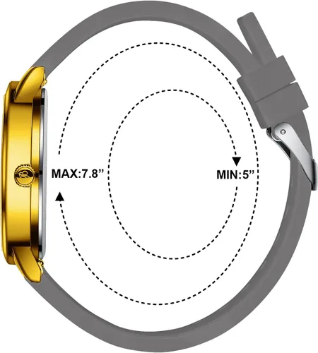 Miniatura 4 de Pulsometer Nurse Watch with Secondhand – Scrub Matching Band Colors for Medical Professionals – Super Easy to Read Dial w/Day and Date Indicator