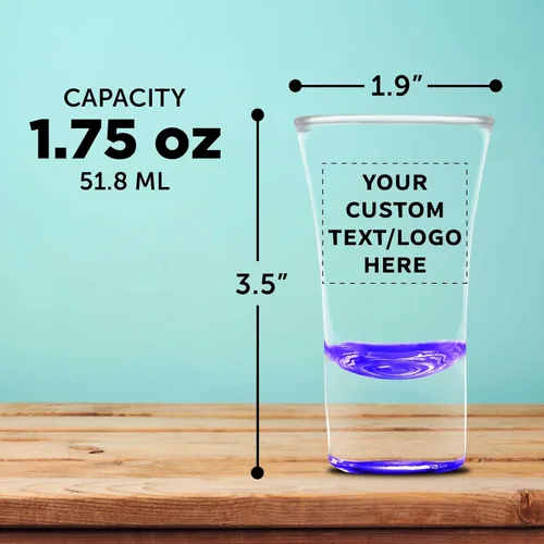 Miniatura 5 de Lord Shooter - Vasos de chupito grabados personalizados de 1.75 onzas, paquete de 10/50/100, texto personalizado, logotipo, fiesta de cumpleaños