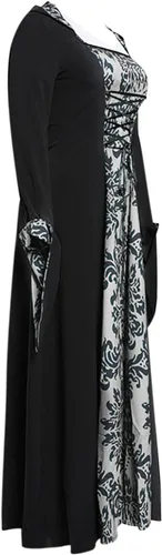 Miniatura 5 de Vestido renacentista de Halloween para mujer, talla grande, disfraces victorianos, longitud al suelo, vestidos medievales, elegante, vestido de baile