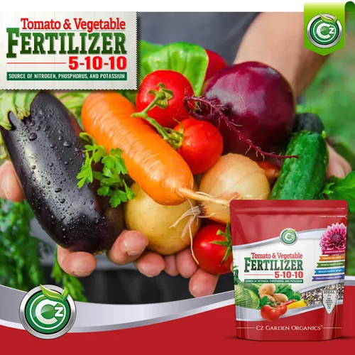 Miniatura 8 de 5-10-10 Fertilizante de tomate y vegetales, fabricado en Estados Unidos, NPK + alimento vegetal de micronutrientes para jardines de flores, promueve