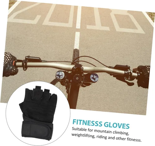 Miniatura 3 de BESPORTBLE 1 par de guantes deportivos para hombre, guantes de entrenamiento al aire libre, guantes de mano para hombres guantes de entrenamiento